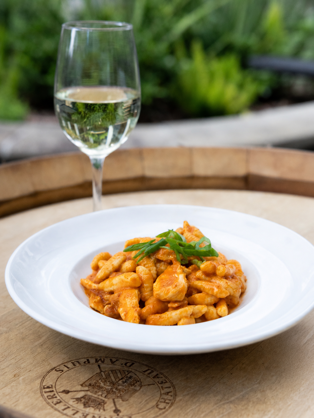Chicken with house-made cavatelli